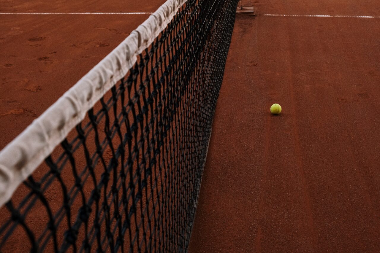 background of tennis clay court 2